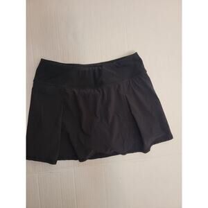Lucy Athletic Tennis Skirt Skort Womens Small Pockets Drawstring Black